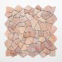 Mosaik Rossoverona natursten rødbrun mix 30,5 x 30,5 cm