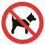 Pickup skilt hund forbudt 20x20 cm