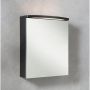 Camargue spejlskab akryl LED grå venstre 600x702x155 mm 