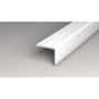 Logoclic afslutningsliste aluminium hvid 1000x25x20 mm