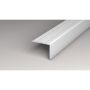 Logoclic afslutningsliste aluminium sølv 1000x25x20 mm