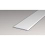 Logoclic overgangsprofil aluminium sølv 1000x40x2 mm