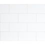 Vægflise New York hvid blank 15x7,5 cm 0,95 m²