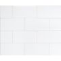 Vægflise New York hvid mat 15x7,5 cm 0,95 m²
