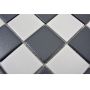 Mosaik Antislip porcelæn sort/hvid mix 29,8 x 29,8 cm