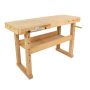Træarbejdsbord i bøg 140x50x83 cm