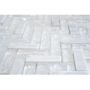 Mosaik Herringbone krystal hvid 26,3 x 29,3 cm