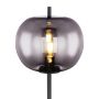 Globo gulvlampe Blacky sort/røg E27 60W H160 cm