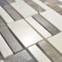Mosaik Rectangle Stone brun/creme 30x30 cm
