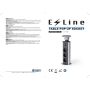 E-Line POP-UP 3-Stikdåse & USB udtag m/Schuko