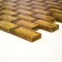 Mosaikflise Brick Chrystal Uni guld 30x30 cm