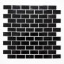 Mosaik Brick sort blank 30x30 cm