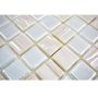 Mosaik Eco genanvendt glas hvid 3D mix 31,5 x 31,5 cm