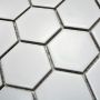 Mosaik Hexagon keramik hvid 28,1x32,5 cm