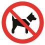 Pickup skilt hund forbudt Ø30 cm