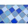 Mosaik Square Mix blå blank 32,6 x 30,0 cm