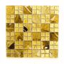 Mosaik kombination krystal/guld 30,0 x 30,0 cm