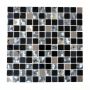 Mosaik Trend glas og metal sort mix 30x30 cm