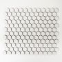 Mosaik Hexagon hvid mat 26x30 cm