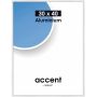 Nielsen alu-ramme Accent hvid 30x40 cm