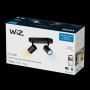 Wiz LED-spotlampe Imageo 2xGU10 2x4,9 W sort