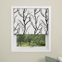 Debel Tree rullegardin mørklæg 80x175 cm hvid/sort
