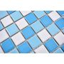 Mosaik Square blå/hvid blank 32,6 x 30,0 cm