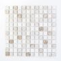 Mosaik Botticino natursten hvid/beige mix 30,5 x 30,5 cm