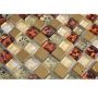 Mosaik Roman krystal/resin gylden mix 30 x 30 cm