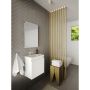 Allibert badmøbelsæt Porto Pack m/vask og spejl højglans hvid 40 cm