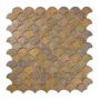 Mosaik Fan Pattern kobber 28,3 x 29,2 cm