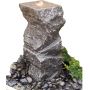 Vandspil antracit granit 50 cm inkl. balje/låg/pumpe