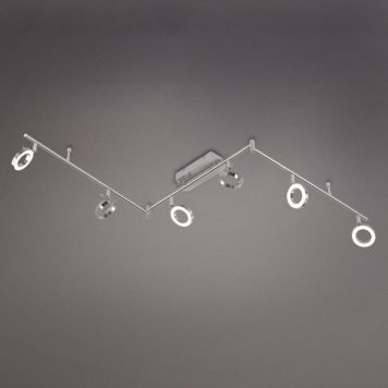 Loftlampe Monza 6 LED nikkel mat - Wofi