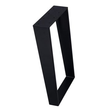 Bænkstel sort metal mat 33X41X8/5 cm