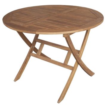 Sunfun havebord Diana akacietræ foldbar Ø107 cm