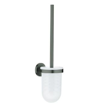 Grohe toiletbørste Essentials væg børstet hard graphite