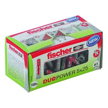 Fischer rawplugs Duopower 5x25 mm 100 stk.