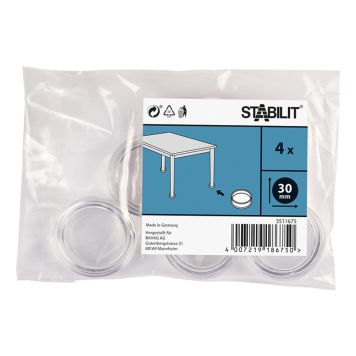 Stabilit dupsko t/møbler klar Ø30 mm 4 stk