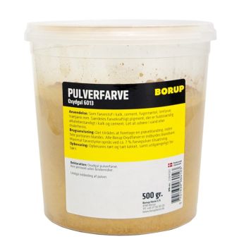 Borup pulverfarve oxydgul 500 g