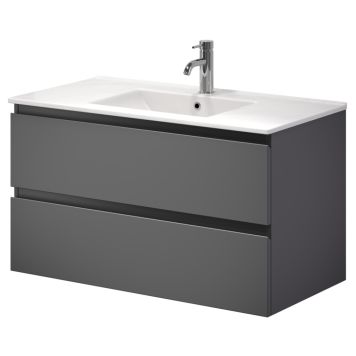 Camden badmøbelsæt Integrated grå 90 cm