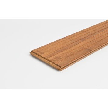 Keflico terrassebræt bambus glat/rillet 1860x157x18 mm