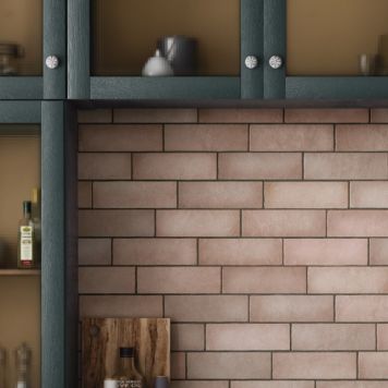 Vægflise Broadway mat pink 6,5x20 cm 1 m²