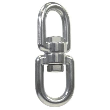 Marinetech svirvel m. 2 øjer rustfri stål 6mm