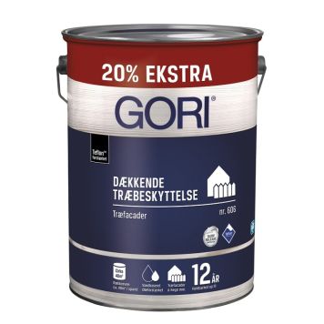 Gori dækkende træbeskyttelse 606 kridt 5 L + 20% ekstra