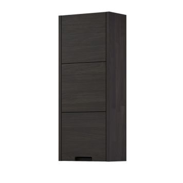 Camargue overskab Nature Nordskoven massiv eg sort olieret 35x19x90cm