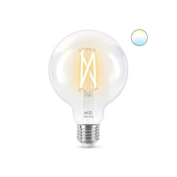 Wiz LED-globepære Whites klar G95 E27 6,7 W