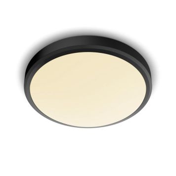 Philips plafond Doris CL257 sort 17 W LED 2700 K IP44 Ø31 cm