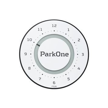 ParkOne 2 parkeringsskive alpine white