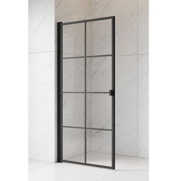 Camargue brusedør Stockholm sort 193x76-77,5 cm 