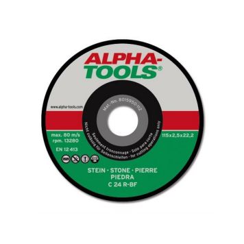 Alpha Tools skæreskiver sten 115 mm 10 stk.